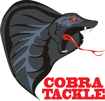 COBRA TACKLE CLEAR DECALS / STICKER IN COLOUR ( 4'' x 4'')